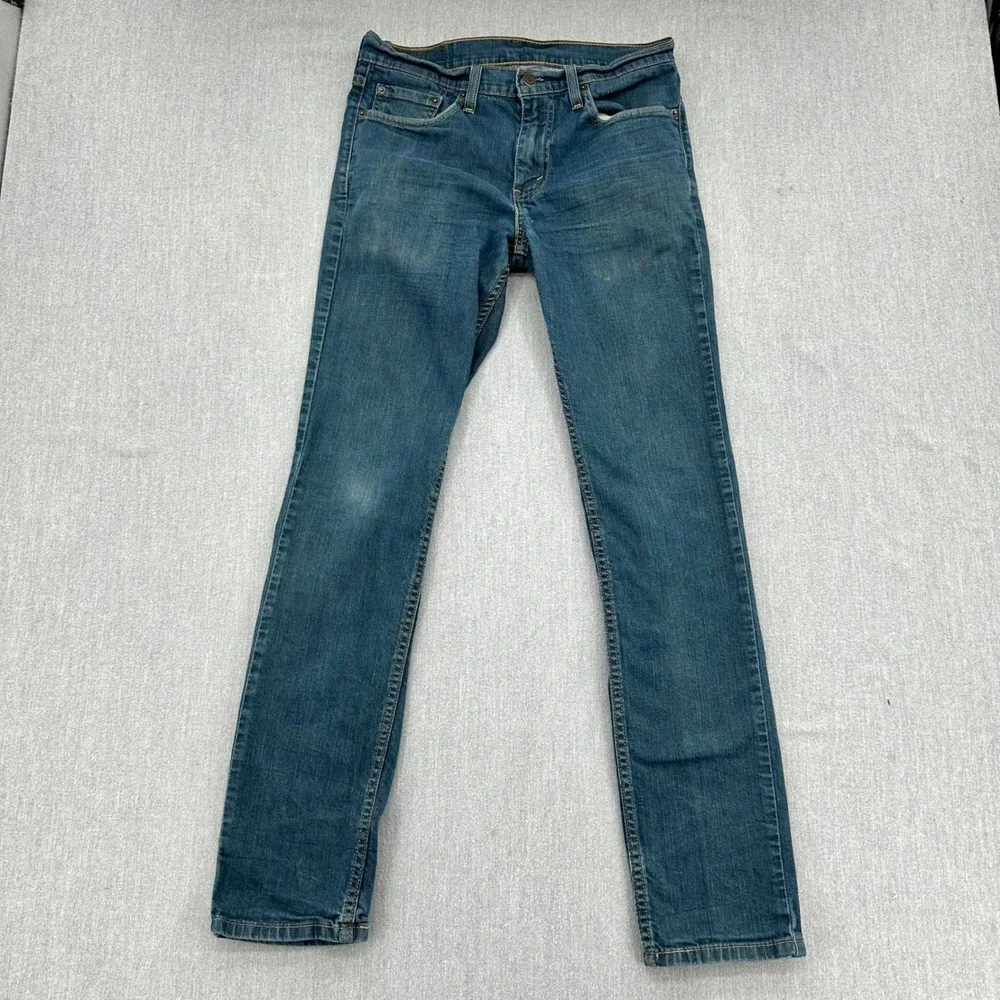 Levi's 511 Jeans Men 32x34 Blue Slim Fit Stretch Denim 04511-0408